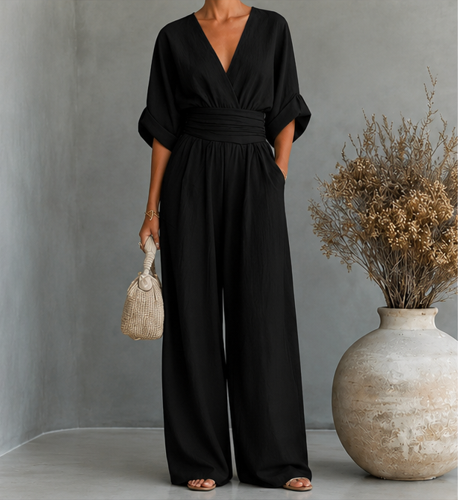 Rosoli | Mono mujer elegante escote V
