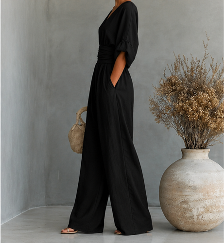 Rosoli | Mono mujer elegante escote V