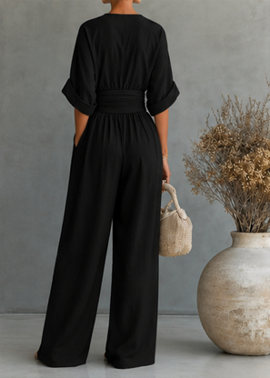 Rosoli | Mono mujer elegante escote V