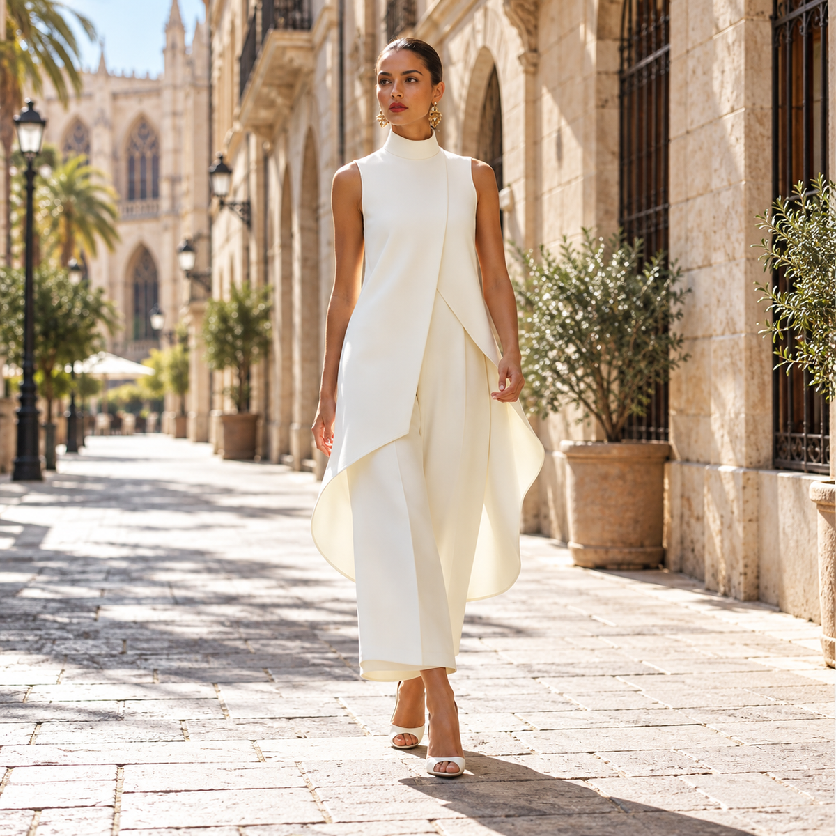 Marta | Mono elegante de corte asimétrico