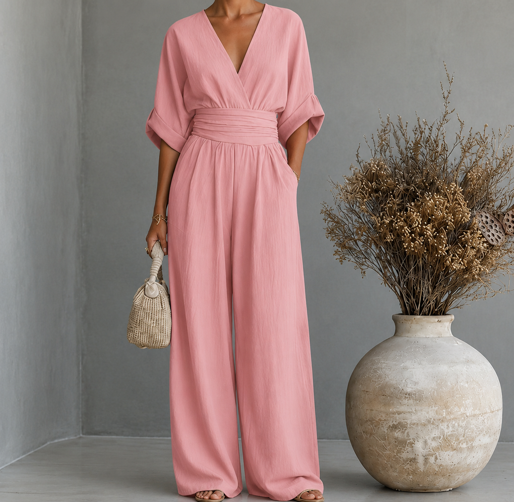 Rosoli | Mono mujer elegante escote V