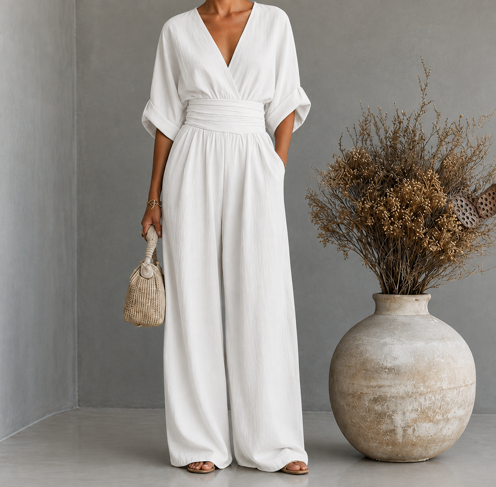 Rosoli | Mono mujer elegante escote V